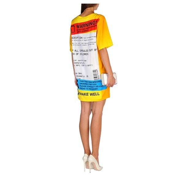 MOSCHINO Couture Prescription Pill Dress - Picture 2 of 10